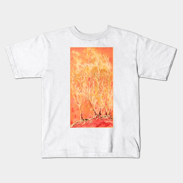 flame Kids T-Shirt by Tetsue